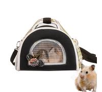 Small Pet Carrier, Chinchilla Travel Pouch, Portable Animal Carrying Case, 9.45x6.69x7.48 inches Soft Ventilated Bag for Hamster, Rabbit, Gerbil, Hedgehog, and Sugar Glider Travel