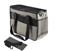 Small Pet Carrying Bag with Multi-Pockets, Breathable Flexible Safety Sling for Cats and Pets, Ideal for Travel, Holiday Road Trips, Picnics, Camping, Walking, Outdoor Adventures