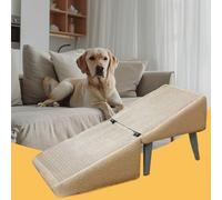 Small Pet Steps - Wooden Cat Stairs ¦ 30x30x35cm Dog Ladder for Bed, Movable Cat Steps for Non Slip Climbing, Pet Foam Stairs, Wood Cloth Animal Ramp for Easy Climbing