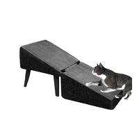 Small Pet Steps - Wooden Cat Stairs | 30x30x35cm Dog Ladder for Bed, Movable Cat Steps for Non Slip Climbing, Pet Foam Stairs, Wood Cloth Animal Ramp for Easy Climbing