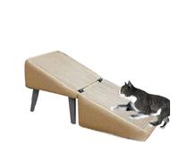 Small Pet Steps - Wooden Cat Stairs | 30x30x35cm Wood Cloth Dog Ladder with Kitten Ladder Footrest, Movable Cat Steps for Non Slip Climbing, Pet Foam Stairs, Animal Ramp Bed Ramp for Home and Travel
