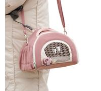 Small Pet Travel Carrier Hamster Takeaway Bag with Shoulder Strap, Lightweight & Hedgehog Pouch, Breathable Bunny, Bird, Guinée Pig for Safe & Comfortable Transportation Outdoors &