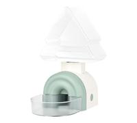 Small Pet Water Dispenser, Distributeur de nourriture pour animaux, 520 ml Automatic Pine Shape Feeding Fountain, 5,31 x 3,54 x 8,27 inches Hangable & Spill-Resistant for Cat, Bunny, Ferret, Hedgehog