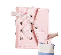 Small Photo Album - Cross Ribbon Card, Cross Ribbon Photocard Storage Supplies | Photo Collecting Book For Travelers Students Parents Photographers Couples Collectors Wedding Special Events