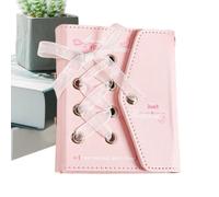Small Photo Album - Cross Ribbon Picture Storage Organizer | Portable Mini Photo Book for Travelers Students Parents and Couples, Ideal for Special Event Memories, 12.5x10.5cm
