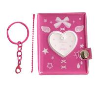 Small Photo Book - Photocard Holder ¦ Creative Pendant with Keyrings, Adorable Book Keychain with Heart Shaped Charm, Handbag Accessory with Keyring, Cute Decorative Pendant for Key Organizer