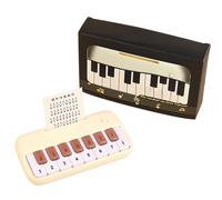 Small Piano - Kids Piano Keyboard | 15.5x3x8cm Portable Piaano Toy | 15 Keys Musical Instrument with Diverse Music Play | Educational Accessories for Beginners, 3-6 Year Old Boys Girls