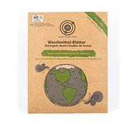 Small Planet AMZ® Feuilles De Lessiv [parfum frais] - 40 bandes durables pour le blanc, la couleur - laver en économisant de l'énergie à partir de 20°C - biodégradable, sans plastique et végétalien