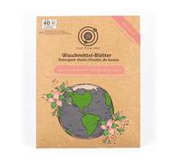 Small Planet AMZ® Lessive feuilles [parfum floral] - 40 bandes durables pour le blanc, les couleurs et le lavage à la main - Économie d'énergie à partir de 20 °C - Biodégradable, sans plastique et