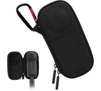 Small Portable Case for Insta360 X4 (for Lens Cap),Hard Carrying Case with Hand Strap and Carabiner for Insta360 X4 Accessories-Nylon,Black,for Accessories,Black,For insta360 x4