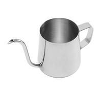 Small Pour Over Coffee Kettle Gooseneck, Hanging Ear Hand Blunt Long Narrow Drip Cup Stainless Steel Camping Coffee Pot for Travel Coffee Maker Outdoor (250ML Argent)