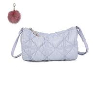 Small Quilted Crossbody Bag for Women,Fashion Elegant Ruched Bubble Shoulder Bag,Versatile Retro Lattice Pattern Purse