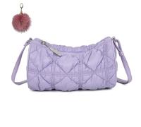 Small Quilted Crossbody Bag for Women,Fashion Elegant Ruched Bubble Shoulder Bag,Versatile Retro Lattice Pattern Purse
