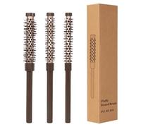 Small Round Hair Brush, Roller Comb Set Blow Drying, Professional Styling Brushes for Lifting, Ergonomic Comfortable Curling Bangs & Beard (9,13 x 1,97 x 1,38 Inches)