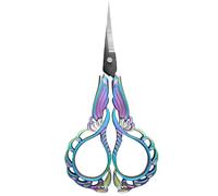 Small Sewing Scissors, Crafting Scissors for Delicate Fabrics with Stainless Steel Blades, Compact Embroidery Tool for Beginners Enthusiasts Mother Grandma Home Studio Travel