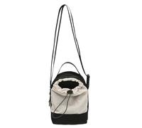 Small Side Shoulder Bag - Small Passport Holder Satchel Bag For Men Women Trendy Aesthetic , Multi Pocket Organizer + Adjustable Strap | Premium Water Resistant Nylon - For Commuting & Travel