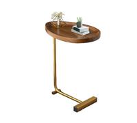 Small Side Tables - C-Shaped Side Table | Industrial Sofa End Table | Coffee Table Narrow Slim Couch Tray Tables with Metal Frame Bedside Table Tray for Bedroom Living Room and Officce