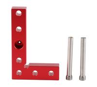 Small Square Aluminium Alloy Center Finder Tool Self Center Line Scriber Dowel Dring Guide pour les projets de travail du bois