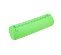 Small Square Silicone Cosmetic Storage Bag Large Capacity Travel Makeup Brush Holder Portable Waterproof Organizer(Light Green-Round)