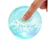 Small Squeeze Toys, Slow Rising Desk Accessories, 6cm Glitter Squeeze Ball with Tear Resistant, Tension Relief Management Utility for Manual Dexterity Practice, and Quiet Focus Concentration