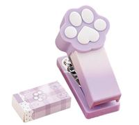 Small Stapler - Cat Claw Cute Mini Stitcher, Compact Office Tool Fun Design, Durable Metal + Smooth Mechanism Finish, Lightweight Strong Material Easy Use, For 2-15 Sheets Binding, School & Classroo