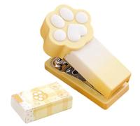 Small Stationery Stitcher Cat Claw Stationery Stitcher, Kids Stapler | 2-15 Sheets Bound Office School Classroom Christmas Party Travel Students Kids