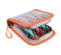 Small Tackle Bag, Bait Storage Bags, Compact Transparent Design, Waterproof Organizer Pouch, Kayak Gear Solution for Boat Trips Husband Beginner Anglers Fishing Enthusiasts Use 5.91x5.04x1.5in