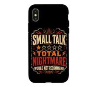 Small Talk Total Nightmare ne recommanderait Pas Coque pour iPhone X/XS
