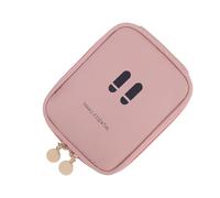 Small Toiletry Bag, Travel Makeup Organizer, Lightweight Multi-Compartment Storage Pouch with Space-Saving Design, Water-Resistant Material, Ideal for Trips Business, 14x11x2.5cm
