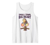 Small Town, Big Heart Bee Honey Humour Town Vibes Pride Commu Débardeur