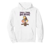 Small Town, Big Heart Bee Honey Humour Town Vibes Pride Commu Sweat à Capuche