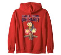Small Town, Big Heart Bee Honey Humour Town Vibes Pride Commu Sweat à Capuche
