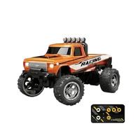 Small Truck Vehicle - Mini Voiture télécommandée, Camion électrique | Raceur Hors Route Rechargeable de 2,4 GHz, lumières intégrées, Compact 1:64 Scale Crawler pour, garçons,