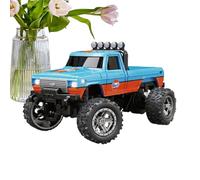 Small Truck Vehicle - Mini Voiture télécommandée, Camion électrique | Raceur Hors Route Rechargeable de 2,4 GHz, lumières intégrées, Compact 1:64 Scale Crawler pour, garçons,