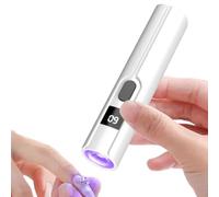 Small UV Light for Nails 2 Timers Rechargeable Portable Cordless