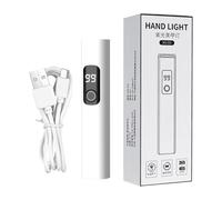 Small UV Light for Nails, Fingernail Curing Dryer, USB Charging, Digital Display LED Nail Lamp with 2 Timing Modes for Manicure, Pedicure, Studio, Salon, Travel, Camping, Airplane, 10.9x2.1x2.1cm