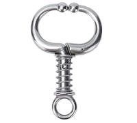 Small w printemps taureau nez anneau en acier inoxydable Pince de nez avec conception humaine pour la manipulation des bovins dans les fermes examens vétérinaires Gestion de (Petite bague de nez de
