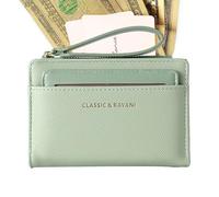 Small Wallet Modern - Short Zipper Wallet | PU Leather Coin Purse | Lightweight Credit Card Wallet with Lanyard | Ladies Zipper Wallet | Multi-Functional Coin Purse Large Capacity For Important Notes,