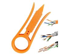 Small wireStrippers,Cable Crimper Tool,Quick wireStraightener, Cable Preparation Tool. It Separates And Straightens Twisted wirePairs, Making Crimping And Termination Faster. Suitable For Electrici