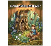SMALL WORD, BIG HEART A TINY FOLK STORYBOOK: 36 Magical Fantasy Forest Scenes with Miniature Characters, Giant Mushrooms, and Fairy Tale Creatures for Kids Ages 4-8