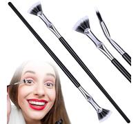 SmallCat Lot de 2 brosses à cils en éventail pour mascara - Outil de séparation de cils festonné - En forme d'éventail - Peigne doux pour cils supérieurs et inférieurs