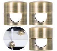 SmallCat Lot de 3 supports de chargeur pour cordons, couleur cuivre antique, supports d'ancrage de câble réglables, clips adhésifs en métal, organiseurs de câbles pour bureau, table de chevet