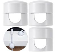 SmallCat Lot de 3 supports de chargeur pour cordons, supports d'ancrage de câble réglables blancs, clips adhésifs en métal, organiseurs de câbles pour bureau, table de chevet