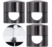 SmallCat Lot de 3 supports de chargeur pour cordons, supports d'ancrage de câble réglables noirs, clips adhésifs en métal, organiseurs de câbles pour bureau, table de chevet