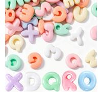 SmallCat Lot de 60 grandes perles à bulles en résine, 1,3 x 1,3 cm, couleur aléatoire