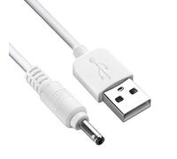 smalljun Câble de recharge USB vers 3,5 V pour Foreo Luna, Luna 2, Mini, Mini 2, Go, Luxe nettoyant pour le visage USB Câble de recharge 100 cm Length: 100cm,39.3in blanc