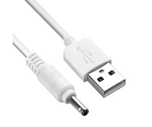 smalljun Câble de recharge USB vers 3,5 V pour Foreo Luna, Luna 2, Mini, Mini 2, Go, Luxe nettoyant pour le visage USB Câble de recharge 100 cm Length: 100cm,39.3in blanc