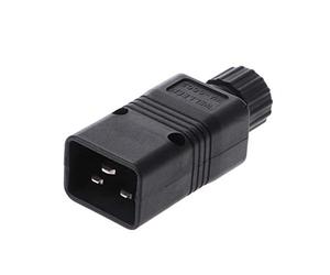 smalljun Iec 320 C20 Connecteur mâle fiche d'alimentation CA ordinateur 16 A 250 V fiche d'alimentation