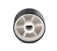 smallJUN Lot de 2 boutons rotatifs pour potentiomètres d'axe D 25 x 13 mm - Pour amplificateur de haut-parleur audio HiFi - Bouton en aluminium - Noir