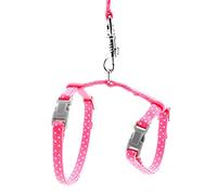 smalllee_lucky_store Harnais pour Animaux de Compagnie avec Laisse réglable pour Lapins Chats Chatons Collier réglable Laisse de Marche pour Petit Chien